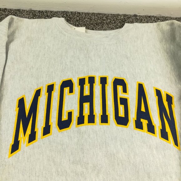 NWT Vintage 1995 Michigan Wolverines Sweatshirt Champion Reverse Weave Mens 2XL - Picture 1 of 12